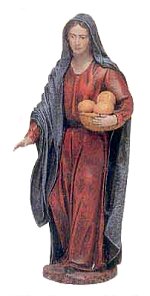 Woman with Loaves of Bread<br> Belenes Puig figure